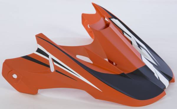 FLY RACING - KINETIC FULLSPEED HELMET VISOR ORANGE/BLACK/WHITE - Image 1