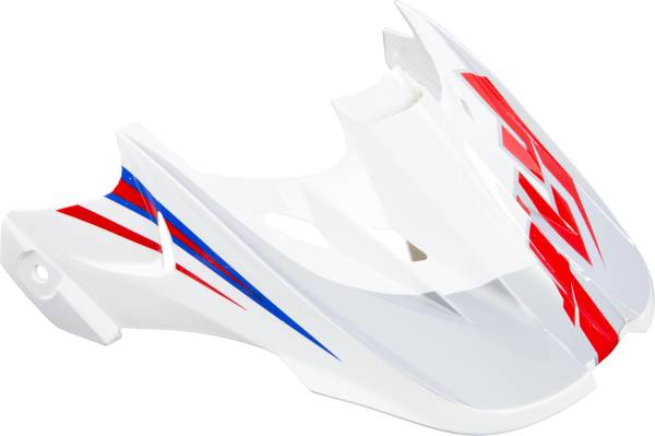 FLY RACING - KINETIC FULLSPEED HELMET VISOR WHITE/RED/BLUE - Image 1