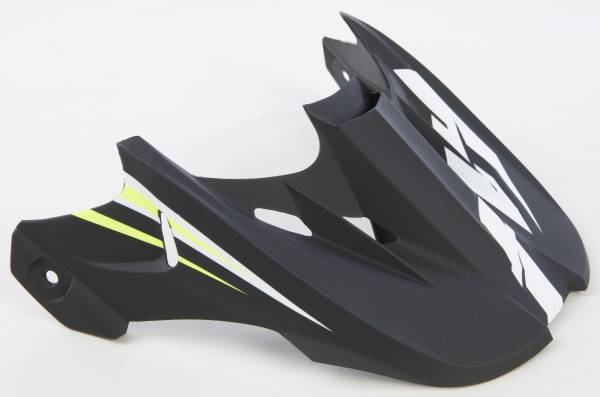 FLY RACING - KINETIC FULLSPEED HELMET VISOR MATTE BLACK/HI-VIS - Image 1