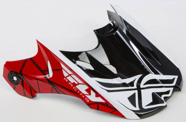 FLY RACING - KINETIC CRUX VISOR RED/BLACK/WHITE - Image 1