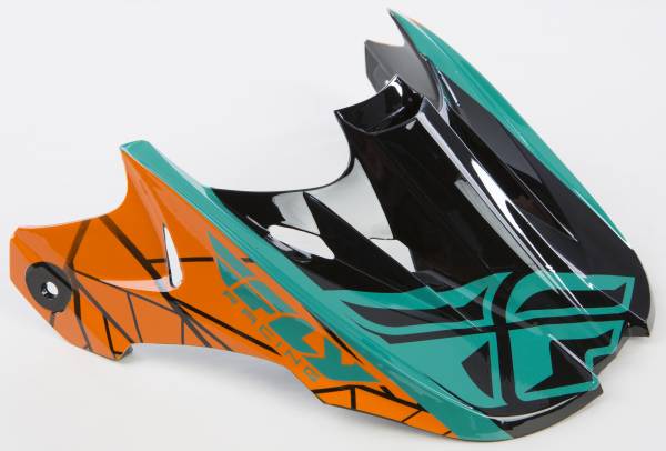 FLY RACING - KINETIC CRUX VISOR TEAL/ORANGE/BLACK - Image 1