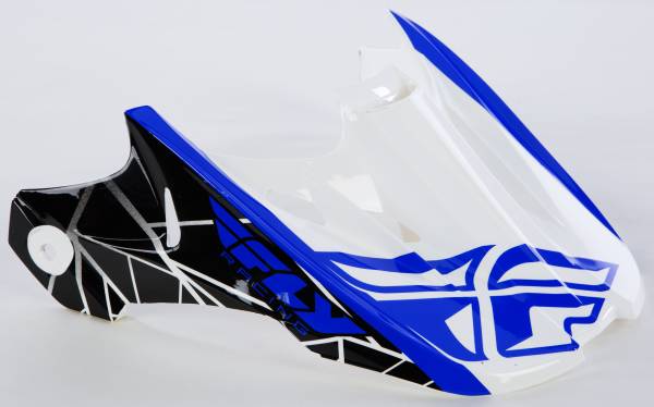 FLY RACING - KINETIC CRUX VISOR WHITE/BLACK/BLUE - Image 1