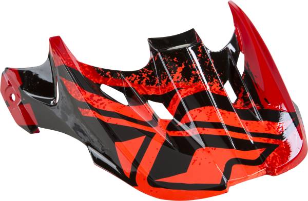 FLY RACING - KINETIC BURN VISOR BLACK/RED - Image 1