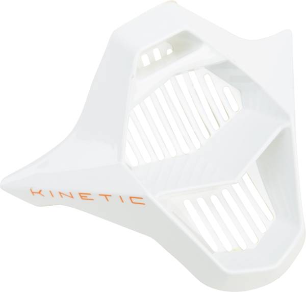 FLY RACING - KINETIC BURNISH MOUTHPIECE ORANGE/WHITE - Image 1