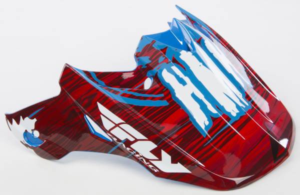 FLY RACING - F2 CARBON HMK STAMP VISOR RED/BLUE - Image 1