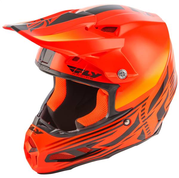 FLY RACING - F2 CARBON COLD WEATHER SHIELD HELMET HI-VIS/ORANGE XS - Image 1