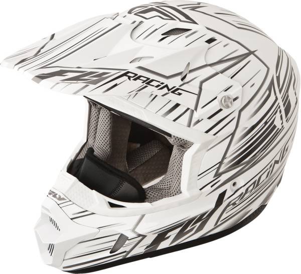 FLY RACING - KINETIC PRO SPEED HELMET WHITE/BLACK 2X - Image 1