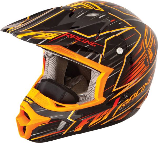 FLY RACING - KINETIC PRO SPEED HELMET ORANGE/BLACK XS - Image 1