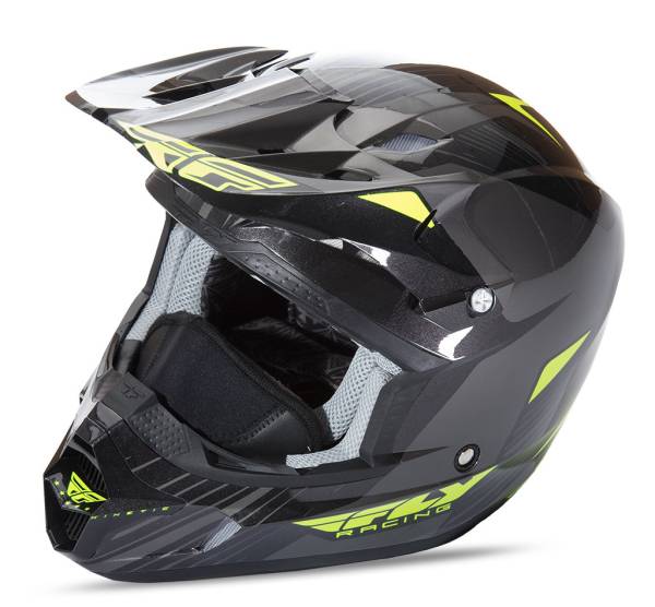 FLY RACING - KINETIC PRO COLD WEATHER HELMET HI-VIS/BLACK 2X - Image 1