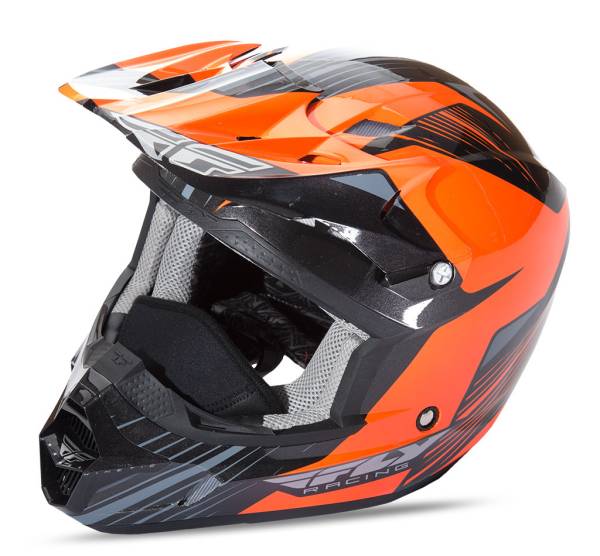 FLY RACING - KINETIC PRO COLD WEATHER HELMET ORANGE/BLACK XS - Image 1