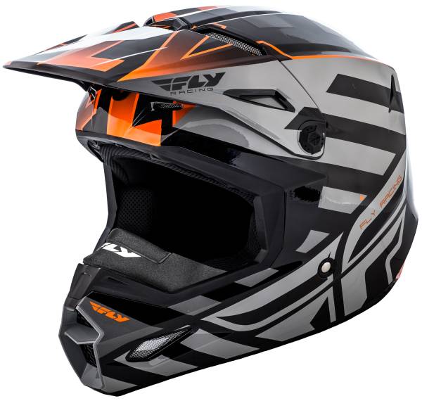 FLY RACING - ELITE COLD WEATHER INTERLACE HELMET ORANGE/BLACK 2X - Image 1