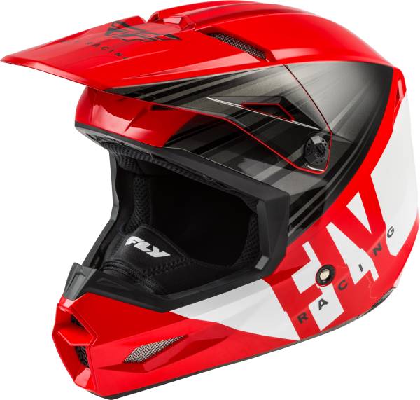 FLY RACING - KINETIC COLD WEATHER HELMET RED/BLACK/WHITE 2X - Image 1