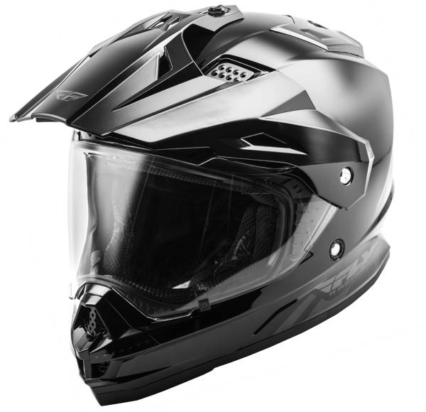 FLY RACING - TREKKER SOLID HELMET BLACK 2X - Image 1