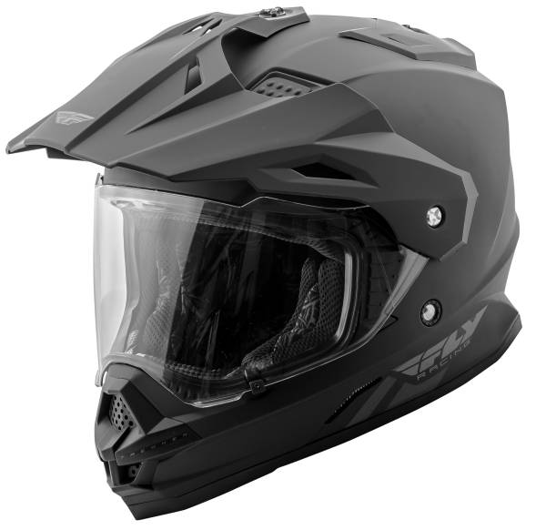 FLY RACING - TREKKER SOLID HELMET MATTE BLACK XS - Image 1