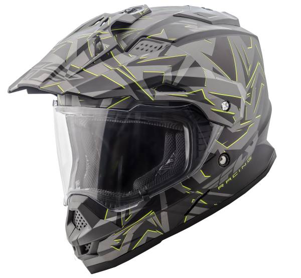 FLY RACING - TREKKER NOVA HELMET MATTE GREY/HI-VIS 2X - Image 1