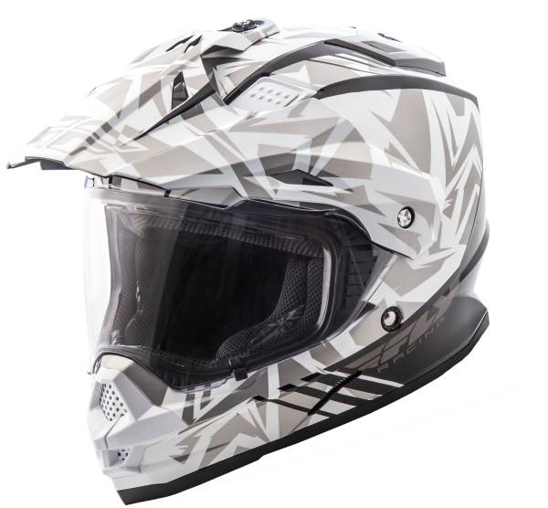 FLY RACING - TREKKER NOVA HELMET WHITE/GREY 2X - Image 1