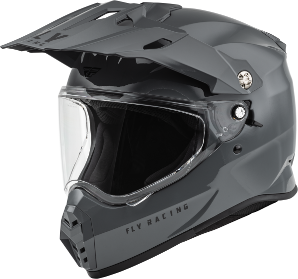 FLY RACING - TREKKER SOLID HELMET GREY 2X - Image 1