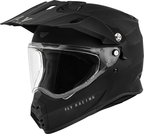 FLY RACING - TREKKER SOLID HELMET MATTE BLACK XS - Image 1