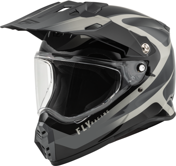 FLY RACING - TREKKER PULSE HELMET BLACK/GREY 2X - Image 1