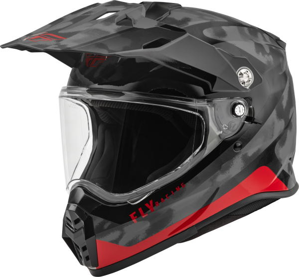 FLY RACING - TREKKER PULSE HELMET BLACK CAMO/RED 2X - Image 1