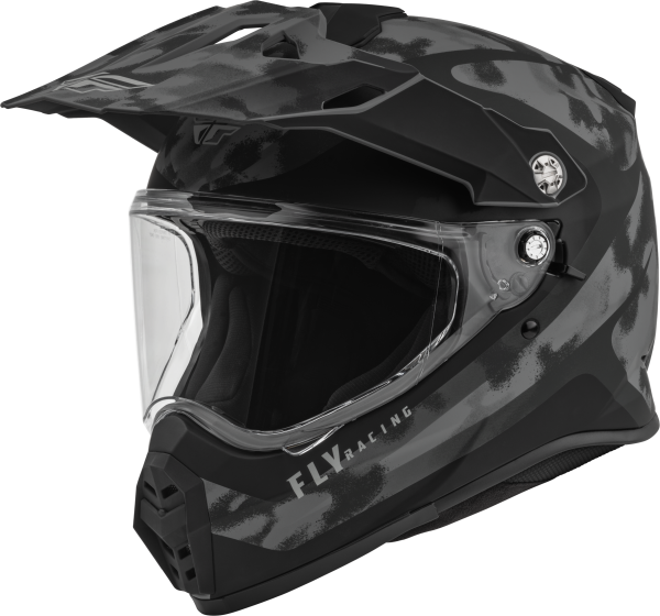 FLY RACING - TREKKER PULSE HELMET MATTE GREY/BLACK CAMO 2X - Image 1