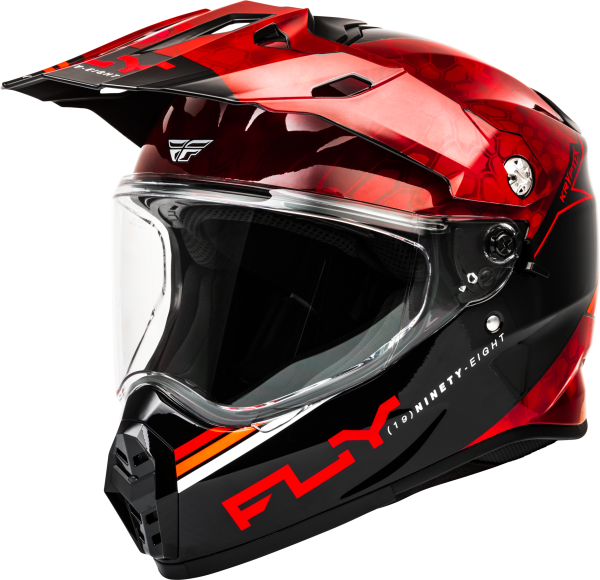 FLY RACING - TREKKER KRYPTEK CONCEAL HELMET RED/BLACK 2X - Image 1