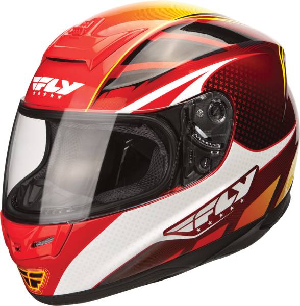 FLY RACING - PARADIGM HELMET RED/YELLOW XS - Image 1