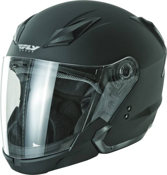 FLY RACING - TOURIST SOLID HELMET MATTE BLACK 2X - Image 1