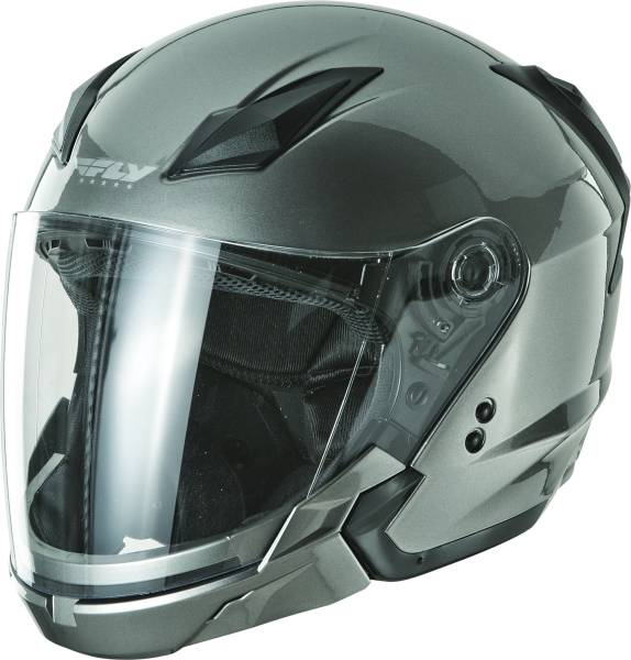 FLY RACING - TOURIST SOLID HELMET TITANIUM XS - Image 1