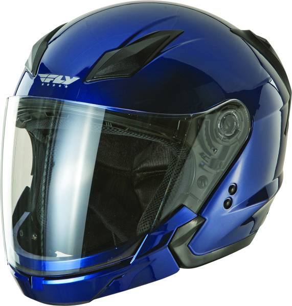 FLY RACING - TOURIST SOLID HELMET BLUE 2X - Image 1