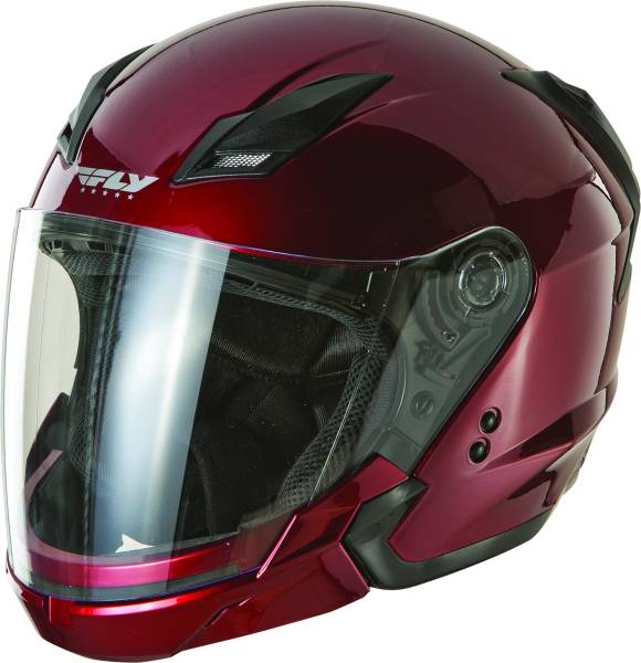 FLY RACING - TOURIST SOLID HELMET CANDY RED 2X - Image 1