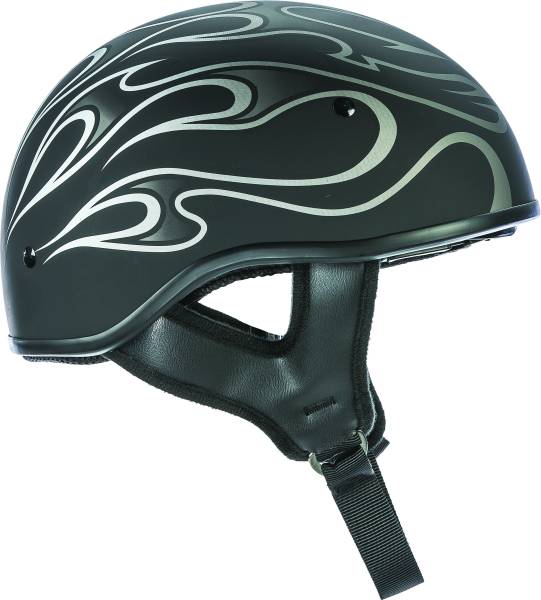 FLY RACING - .357 FLAME HALF HELMET MATTE GREY 2X - Image 1