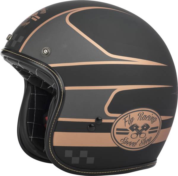 FLY RACING - .38 WRENCH HELMET BLACK/COPPER SM - Image 1