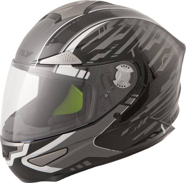 FLY RACING - LUXX SHOCK HELMET BLACK/SILVER 2X - Image 1