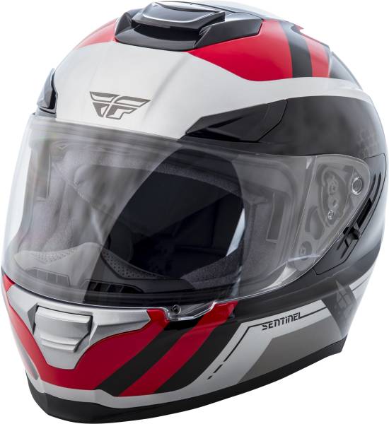 FLY RACING - SENTINEL MESH HELMET GREY/RED 2X - Image 1