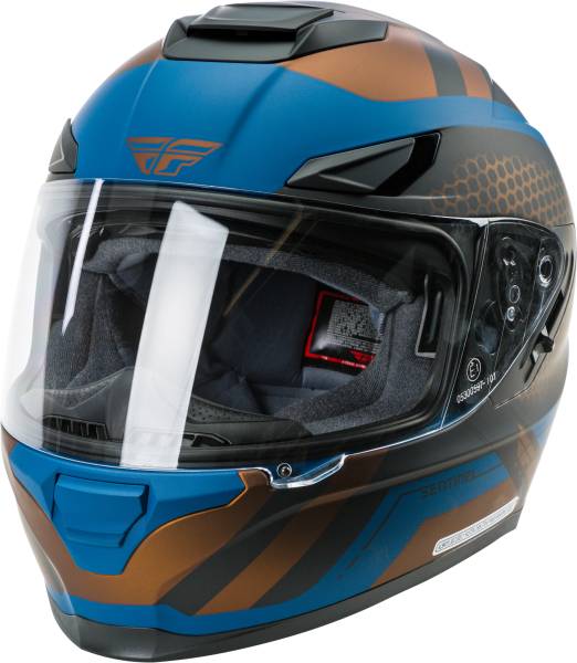 FLY RACING - SENTINEL MESH HELMET TEAL/COPPER 2X - Image 1