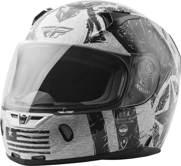 FLY RACING - REVOLT LIBERATOR HELMET WHITE/BLACK 2X - Image 1