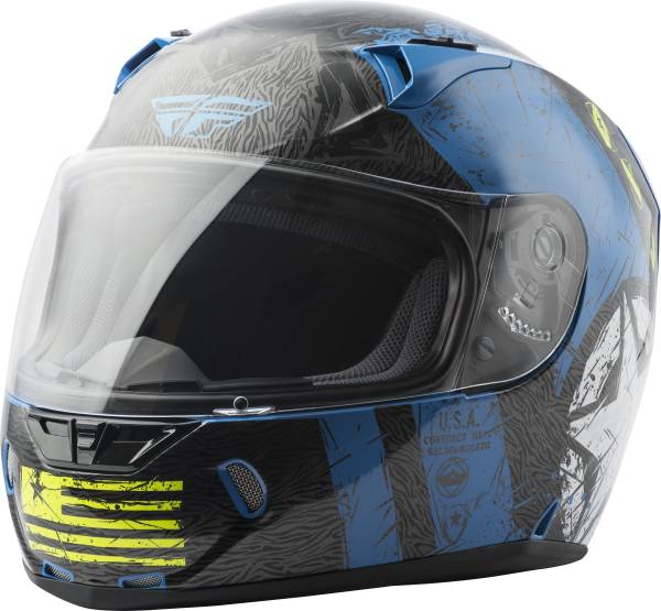 FLY RACING - REVOLT LIBERATOR HELMET BLUE/HI-VIS 2X - Image 1