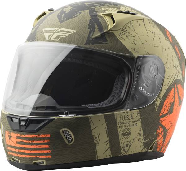 FLY RACING - REVOLT LIBERATOR HELMET MATTE BROWN/ORANGE XS - Image 1