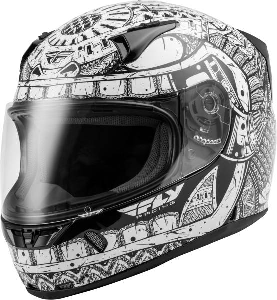 FLY RACING - REVOLT CODEX HELMET WHITE/BLACK XS - Image 1