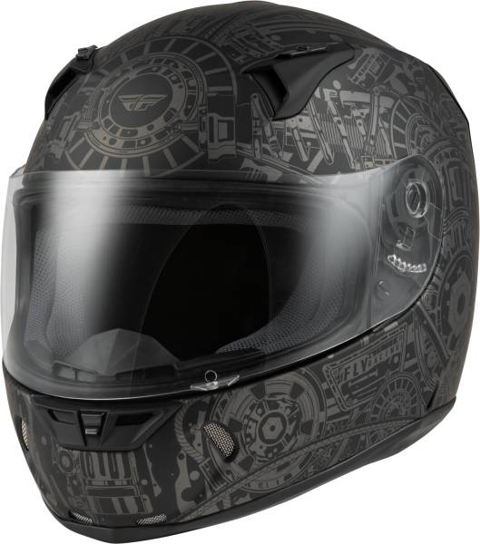 FLY RACING - REVOLT MATRIX HELMET MATTE GREY/BLACK 2X - Image 1