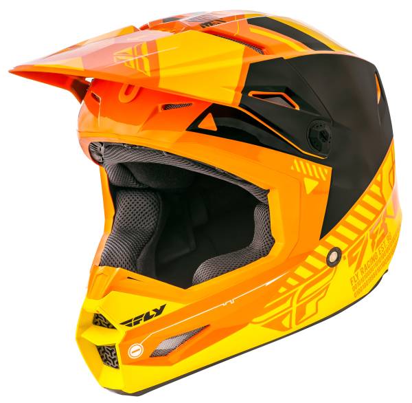 FLY RACING - ELITE HELMET ORANGE/YELLOW XS - Image 1