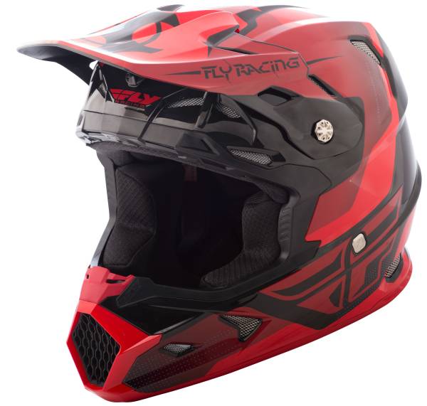 FLY RACING - TOXIN ORIGINAL HELMET RED/BLACK 2X - Image 1