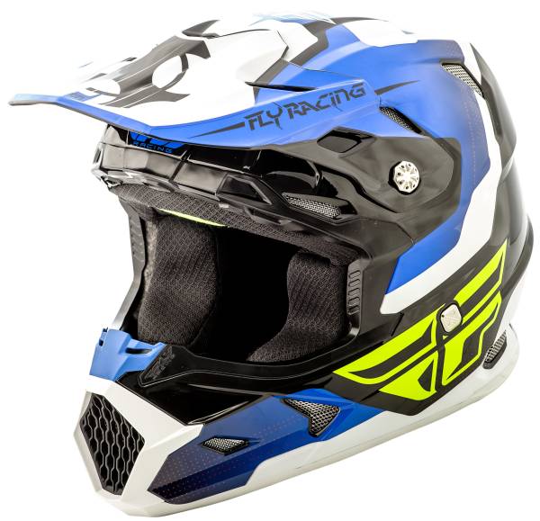 FLY RACING - TOXIN ORIGINAL HELMET BLUE/BLACK/WHITE XS - Image 1