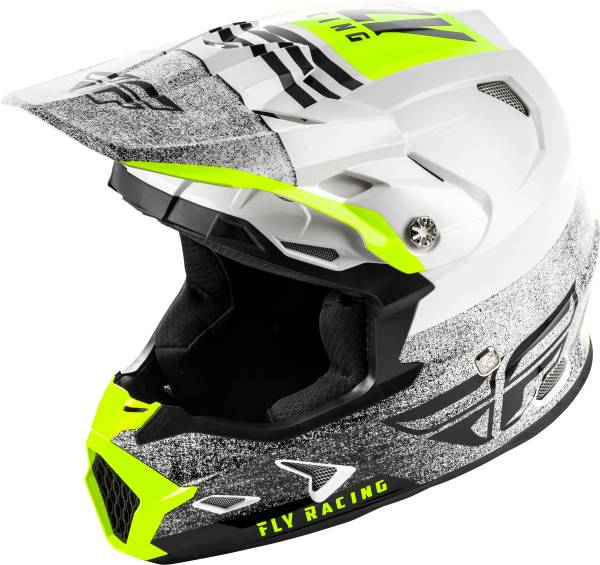 FLY RACING - TOXIN EMBARGO HELMET WHITE/BLACK XS - Image 1