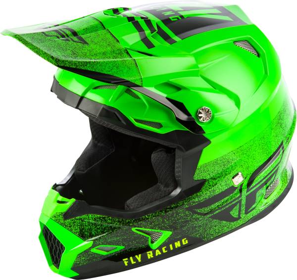 FLY RACING - TOXIN EMBARGO HELMET NEON GREEN/BLACK XS - Image 1