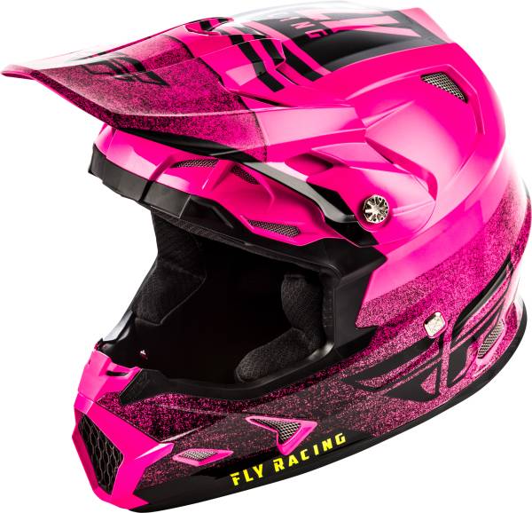 FLY RACING - TOXIN EMBARGO HELMET NEON PINK/BLACK 2X - Image 1