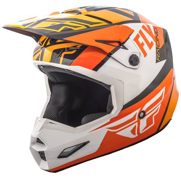 FLY RACING - ELITE GUILD HELMET ORANGE/WHITE/BLACK XS - Image 1