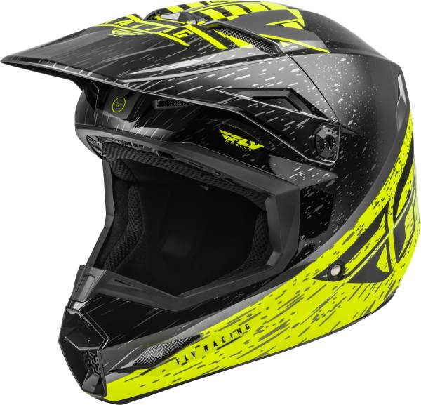 FLY RACING - KINETIC K120 HELMET HI-VIS/GREY/BLACK XS - Image 1