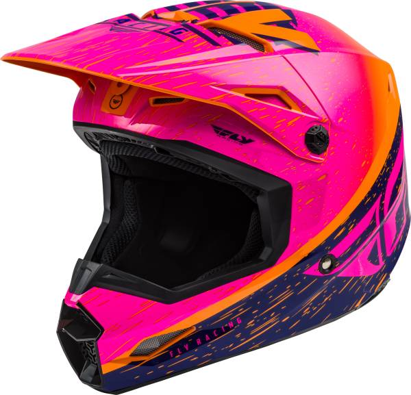 FLY RACING - KINETIC K120 HELMET ORANGE/PINK/DARK BLUE XS - Image 1